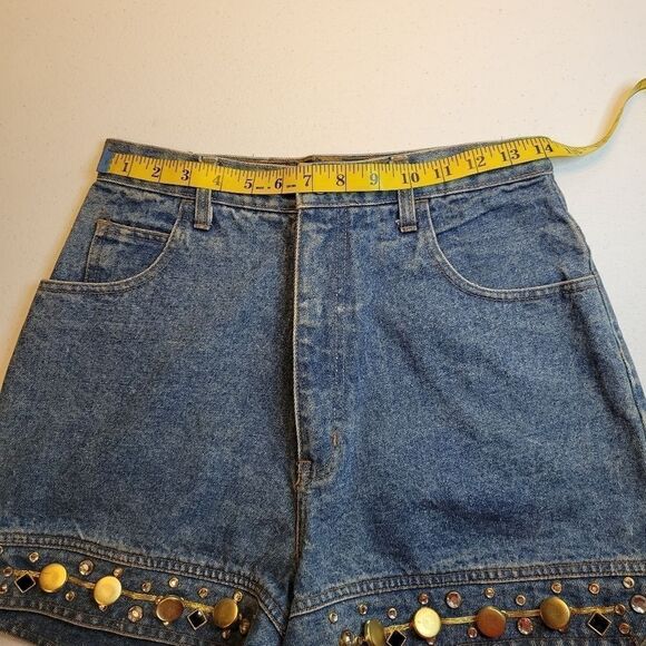 Jaxie's New York Appeal Vintage High Rise Waisted Jean Denim Shorts 80's - Picture 6 of 12